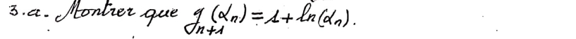 Monlier que g(alpha _n)=1+ln (alpha _n).