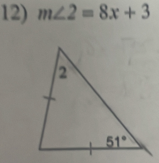 m∠ 2=8x+3