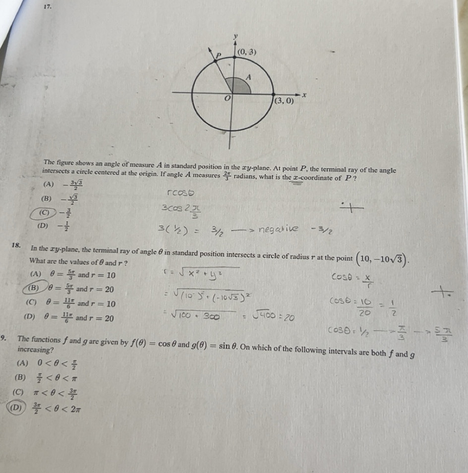 Gelöst:The figure shows an angle of measure A in standard position in ...