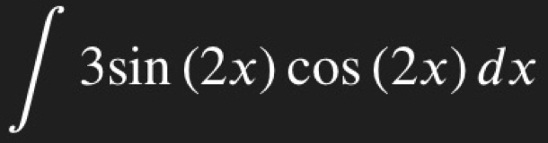 ∈t 3sin (2x)cos (2x)dx
(-3,4)