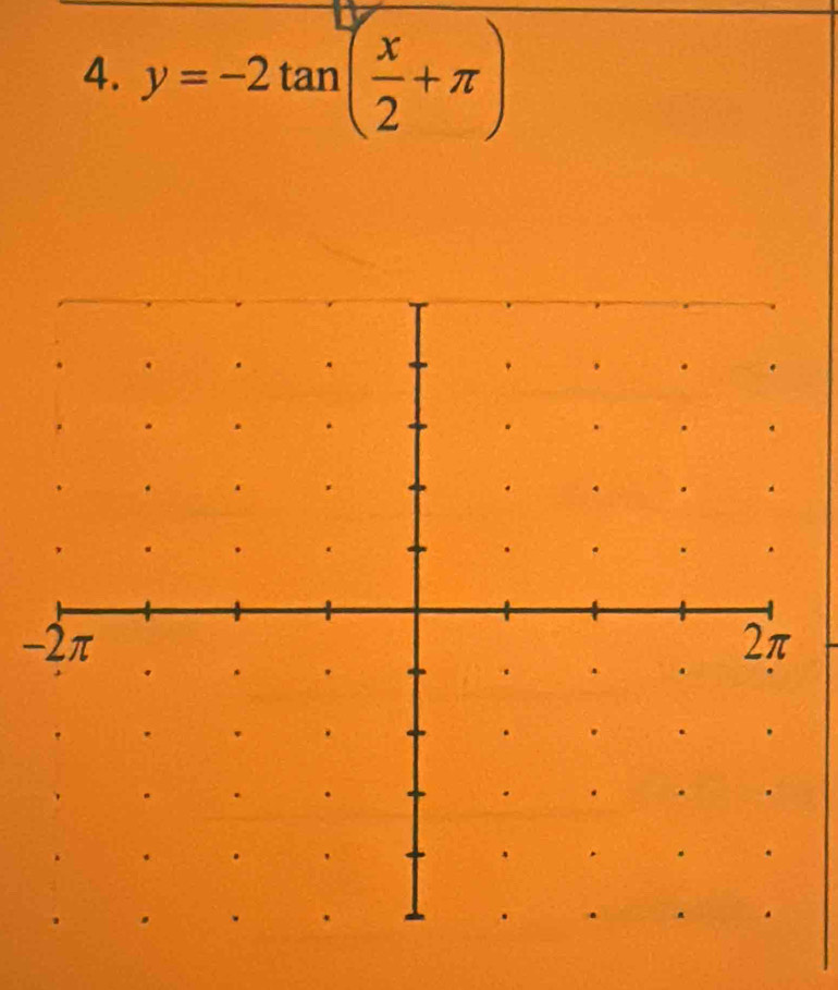 y=-2tan ( x/2 +π )
-