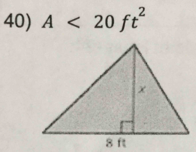 A<20ft^2