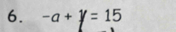 -a+y=15