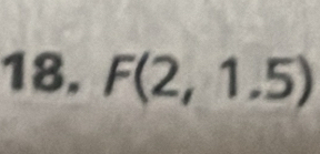 F(2,1.5)