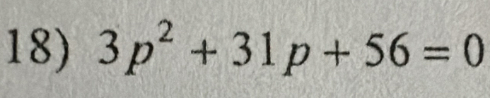 3p^2+31p+56=0