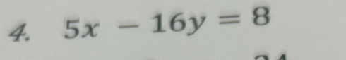 5x-16y=8