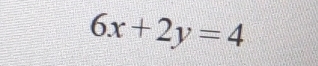 6x+2y=4