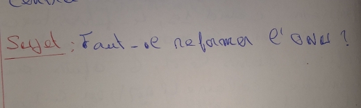 Seef; Faut-oe netomen 0^1 ONES?