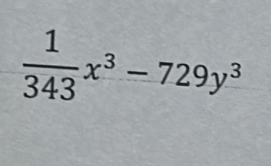  1/343 x^3-729y^3