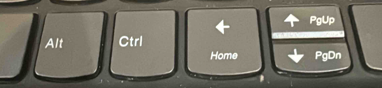 PgUp 
Alt Ctrl 
Home PgDn