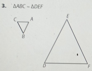 △ ABCsim △ DEF