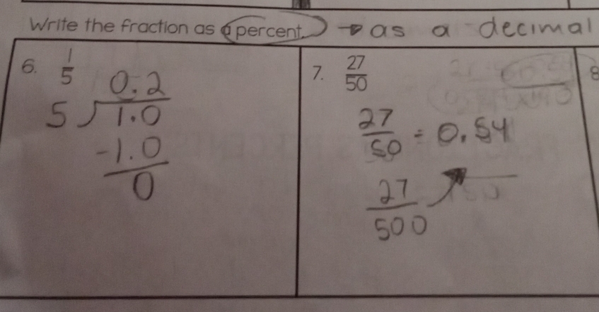 Write the fraction