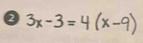 3x-3= 4(x-9)