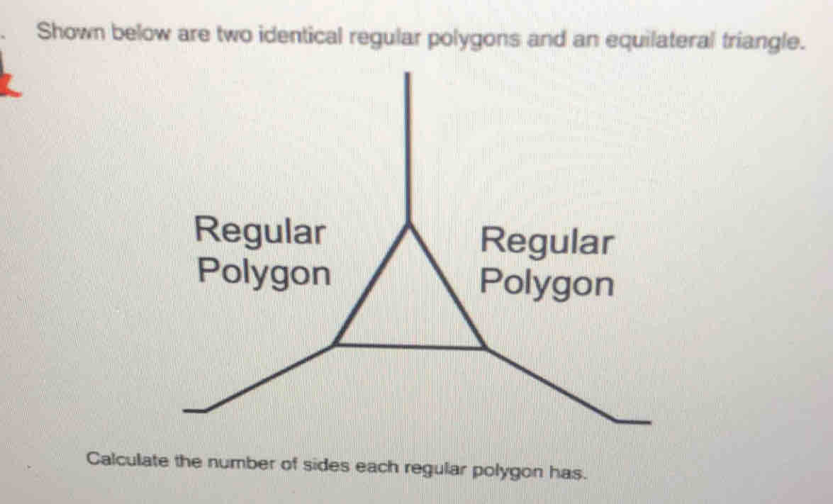 Solved: Shown below are two identical regular polygons and an ...