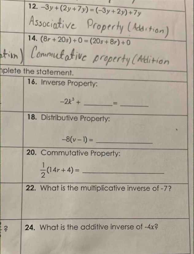 -3y+(2y+7y)=(-3y+2y)+7y
ple
?