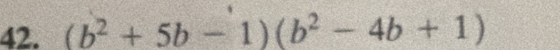 (b^2+5b-1)(b^2-4b+1)