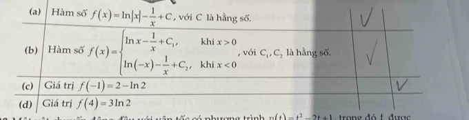 n(t)=t^2-2t+1 trong đó t  được