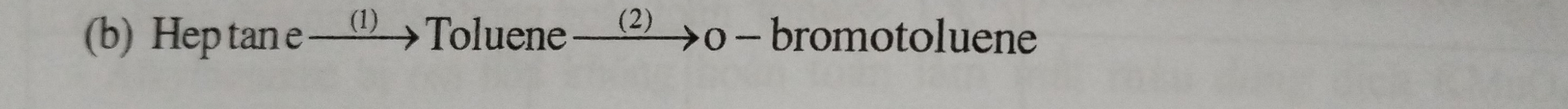 Hep tan e (1) Toluene (2) o - bromotoluene