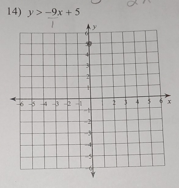 y>-9x+5