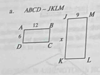 ABCD ~ JKLM