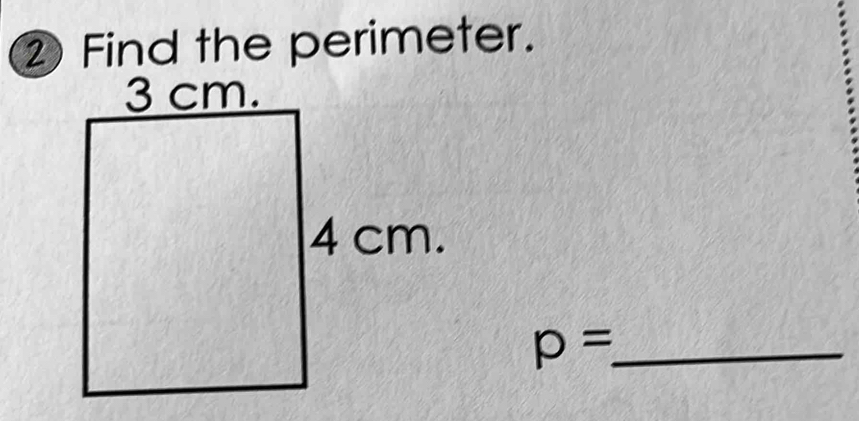 Find the perimeter. 
_ p=