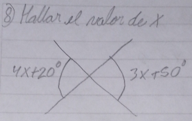 ⑧ Hallan I nolon do x
3x+50°