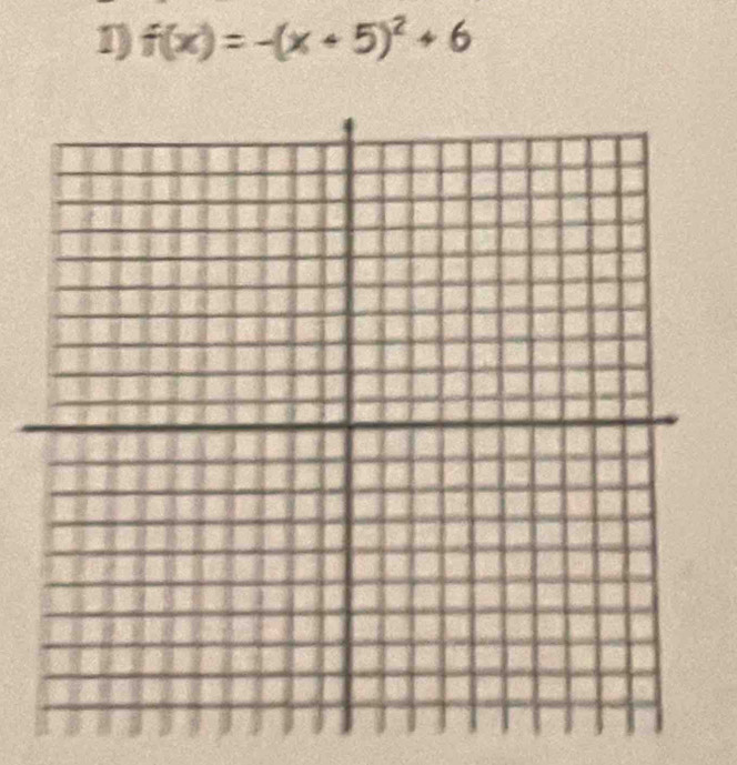 f(x)=-(x+5)^2+6