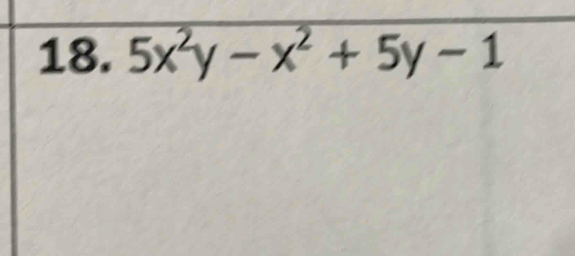 5x^2y-x^2+5y-1