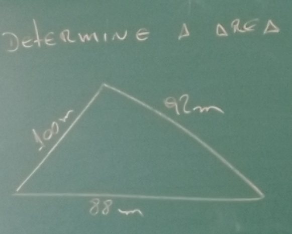 DctERmINE A AREA