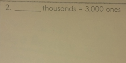 thousand C =3,000 ones