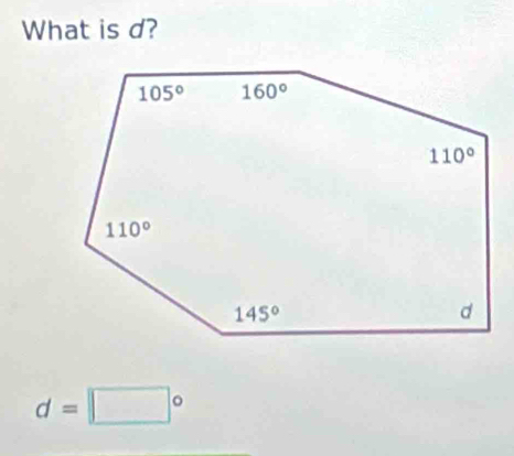 What is d?
d=□°