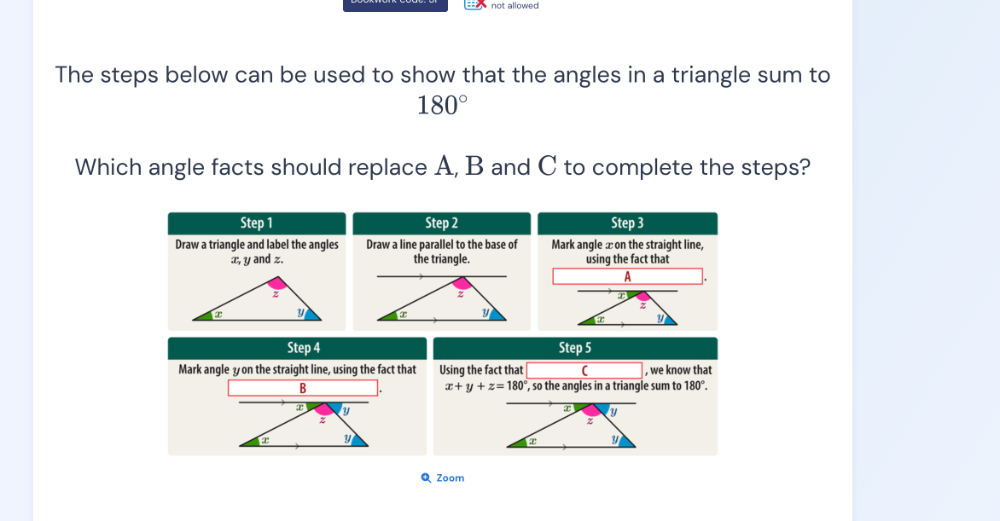 Resuelto:not allowed The steps below can be used to show that the ...