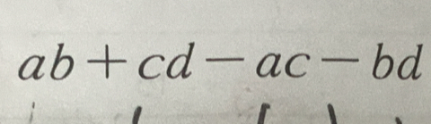 ab+cd-ac-bd