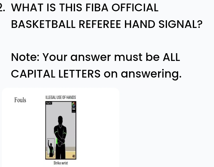 Nalutas:WHAT IS THIS FIBA OFFICIAL BASKETBALL REFEREE HAND SIGNAL? Note ...