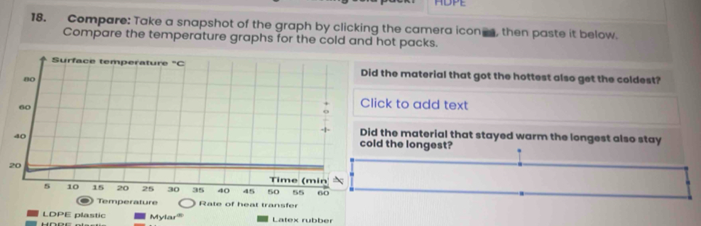Solved: Compare: Take a snapshot of the graph by clicking the camera ...