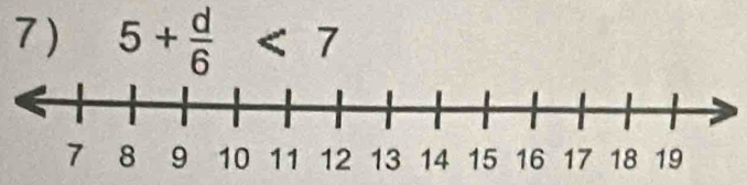 5+ d/6 <7</tex>