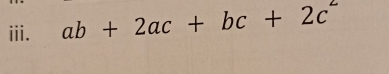 ab+2ac+bc+2c^2