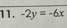 -2y=-6x