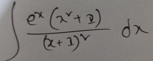 ∈t frac e^x(x^2+3)(x+3)^2dx