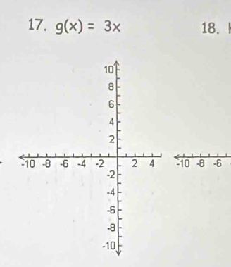 g(x)=3x 18. 
10 -8 -6