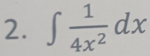 ∈t  1/4x^2 dx