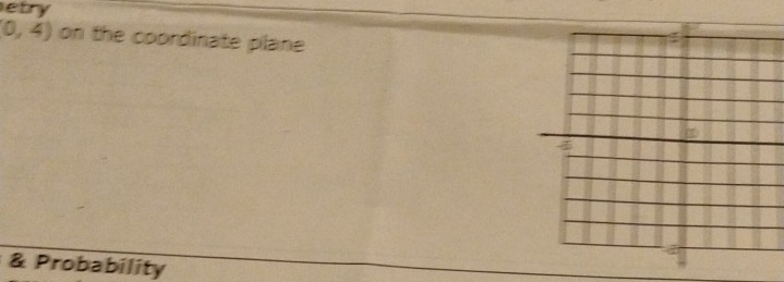 etry
(0,4) on the coordinate plane 
& Probability