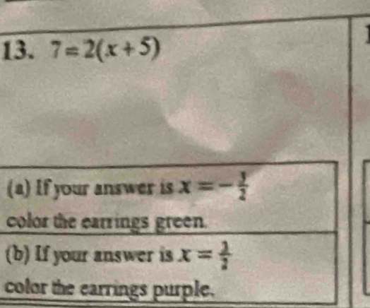 7=2(x+5)