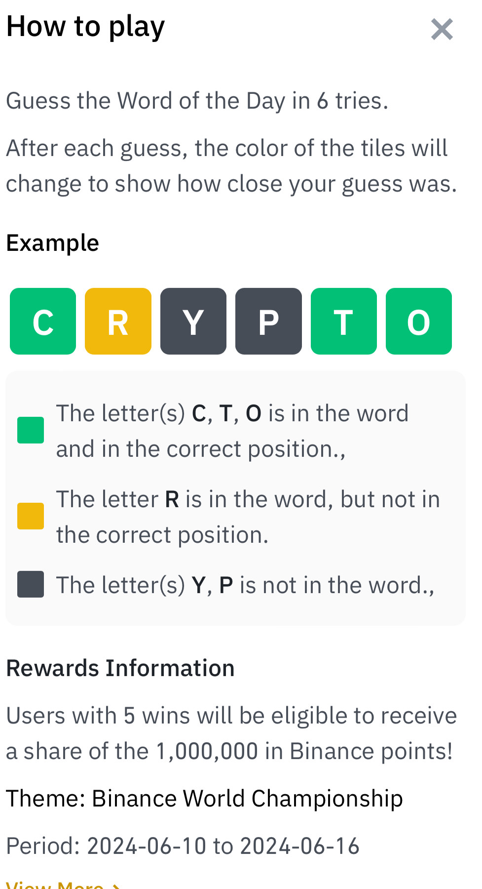 Solved: How to play x Guess the Word of the Day in 6 tries. After each  guess, the color of the ti [Statistics]