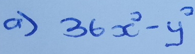 36x^2-y^2