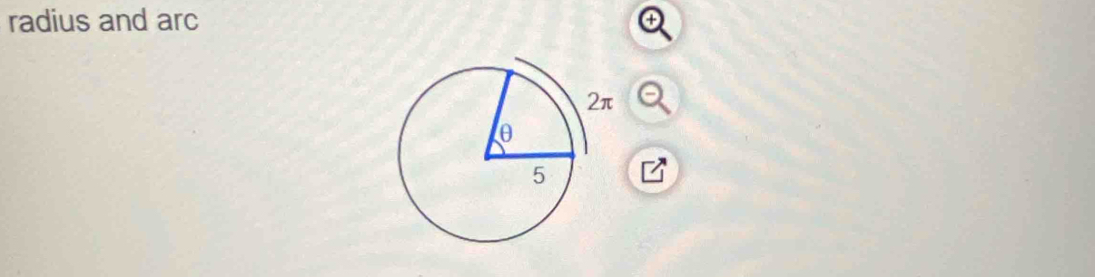 radius and arc