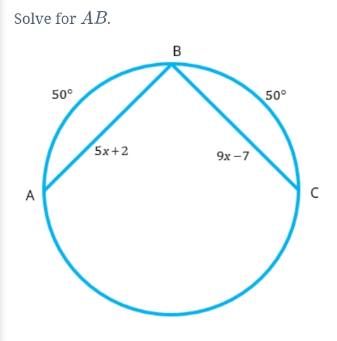 Solve for AB.