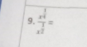 frac x^(frac 1)4x^(frac 1)2=