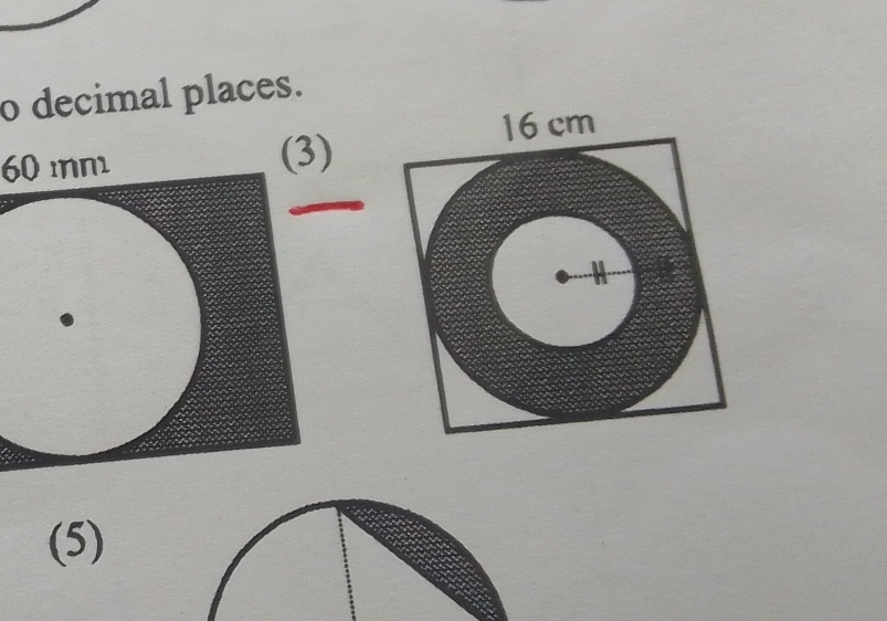 decimal places.
60 mm
(5)