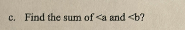 Find the sum of and ∠ b 2